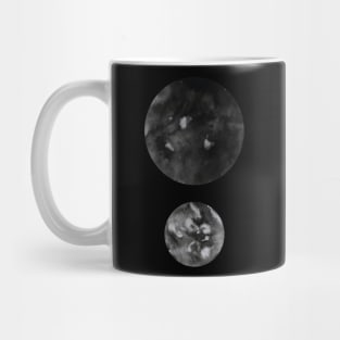 Black Minimal Dots Abstract Pattern. Mug